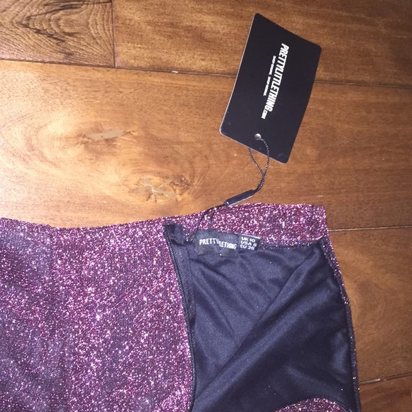 Rose Glitter Lurex Bandeau - Picture 3 of 4